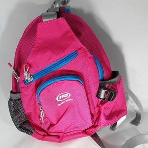 Crossbody Shoulder Chest Daily Travel Backpack The First Outdoor Pink TFO